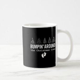 Vintage Christmas Tree Christmas Pregnancy Announc Coffee Mug
