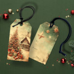 Vintage Christmas tree Gift Tags<br><div class="desc">The Vintage Christmas tree gift tags add a touch of timeless elegance to your holiday presents. These charming tags feature a vintage-inspired Christmas tree design, bringing a sense of nostalgia and festive spirit to your gift-giving. With their classic appeal and customizable options, these tags are the perfect finishing touch to...</div>