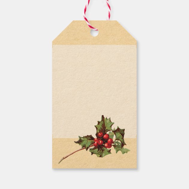 Vintage Christmas Tree Holiday Gift Tags