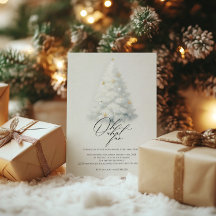 Vintage Christmas Tree Invite | Oh What Fun Party