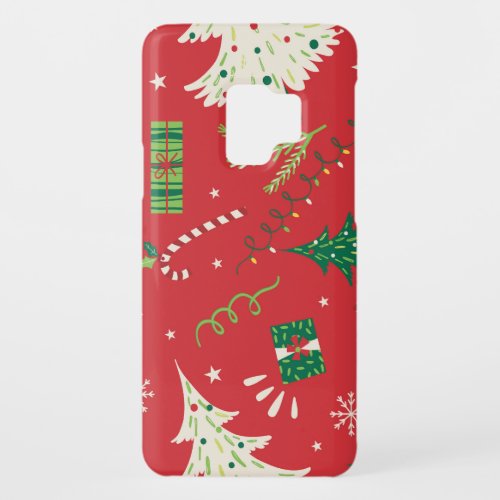 Vintage Christmas tree ornamental design Case_Mate Samsung Galaxy S9 Case