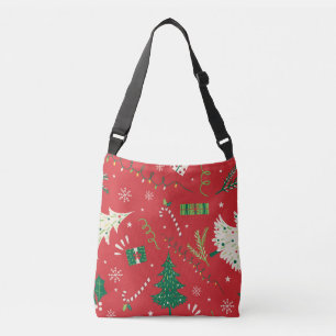 Vintage Christmas tree: ornamental design. Crossbody Bag