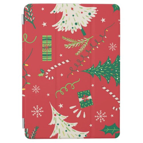 Vintage Christmas tree ornamental design iPad Air Cover