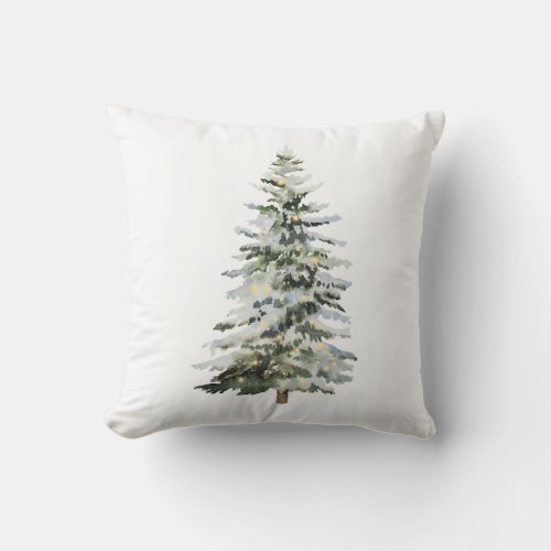 Vintage Christmas Tree Pillow