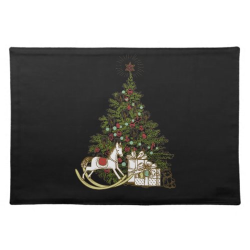 Vintage Christmas Tree Placemats