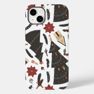 Vintage Christmas Tree Poinsettia Case-Mate iPhone 14 Plus Case