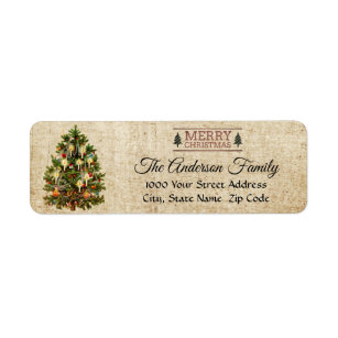 Christmas Return Address Labels | Zazzle