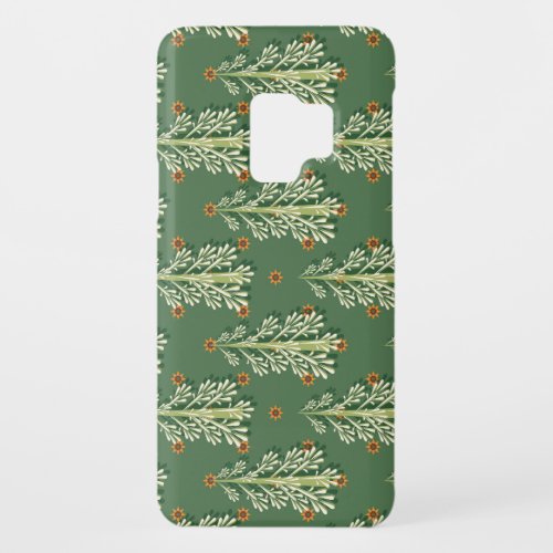 Vintage Christmas Trees Illustration Pattern Case_Mate Samsung Galaxy S9 Case