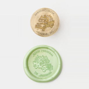 Vintage Christmas Truck Wax Seal Stamp