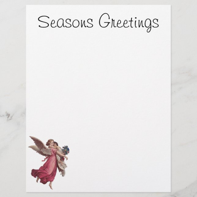 Vintage Christmas, Victorian Guardian Angel (Front)