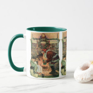 Vintage Christmas, Victorian Santa Claus Children Mug