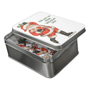 Vintage Christmas Victorian Santa Claus Ice Skater Jigsaw Puzzle