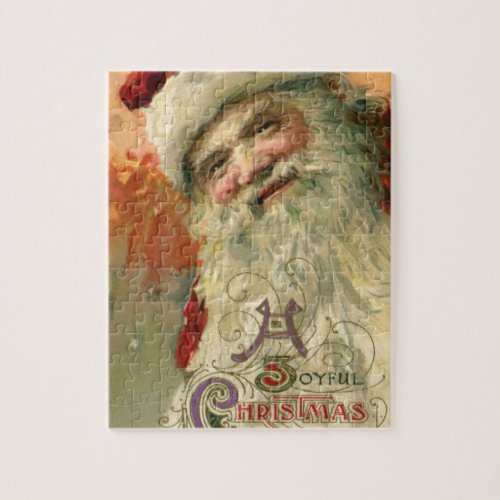 Vintage Christmas Victorian Santa Claus Portrait Jigsaw Puzzle