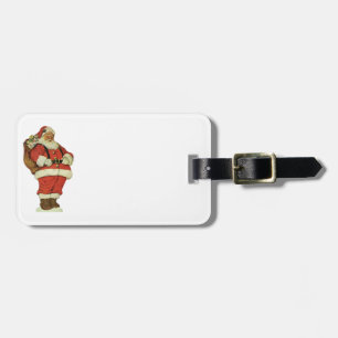 Vintage Christmas, Victorian Santa Claus with Toys Luggage Tag