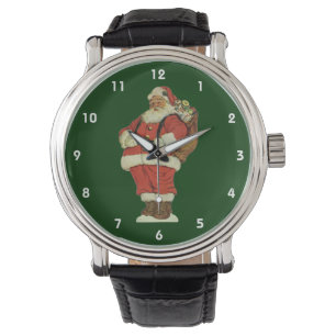 Vintage Christmas, Victorian Santa Claus with Toys Watch