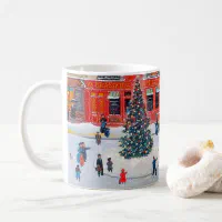 World Market Reindeer Christmas Holiday 10 oz. Coffee Mug Cup White