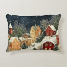 Vintage Christmas Village Snowfall