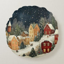 Vintage Christmas Village Snowfall