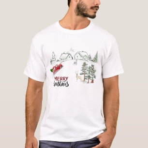 Vintage Christmas Village T-Shirt