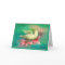 Vintage Christmas White Dove Pink Poinsettia Card