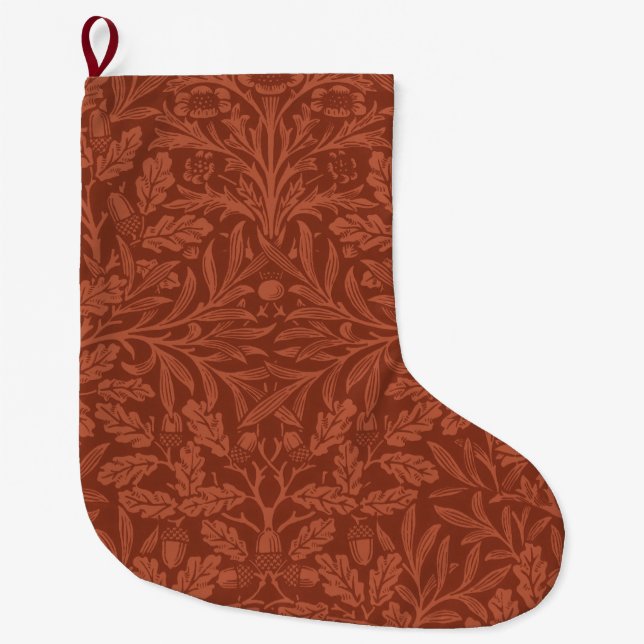 Vintage Christmas, William Morris Large Christmas Stocking (Front)