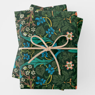 Vintage Christmas, William Morris Wrapping Paper Sheets