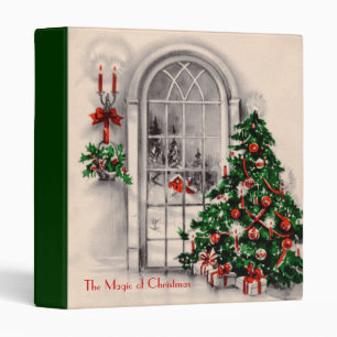 Vintage Christmas Window Binder