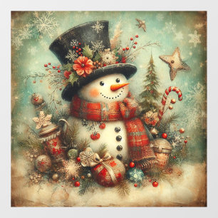 Vintage Christmas Window Cling