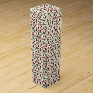 Vintage Christmas Wine Gift Box