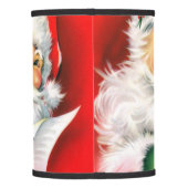 Vintage Christmas Winking Santa Lamp Shade (Back)