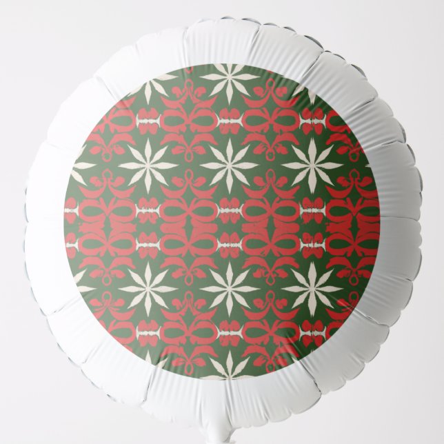 Vintage Christmas/winter patterned  Balloon (Front)
