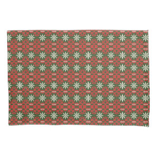 Vintage Christmas/winter patterned Pillow Case