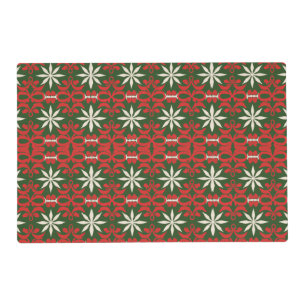 Vintage Christmas/winter patterned Placemat