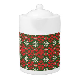 Vintage Christmas/winter patterned Teapot