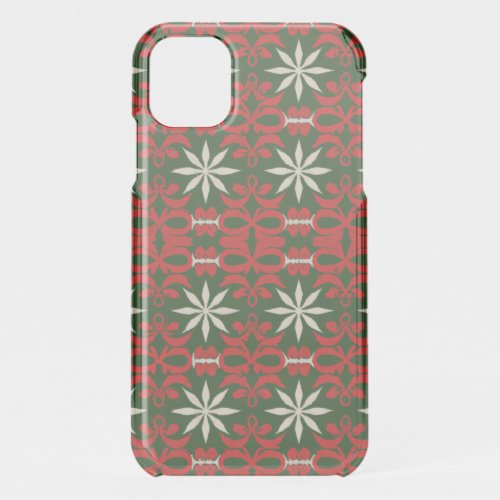 Vintage Christmaswinter patterned iPhone 11 Case