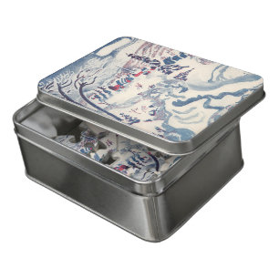 Vintage Christmas, Winter Village Snowscape Snow Jigsaw Puzzle