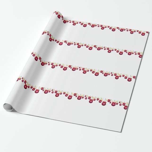 Vintage Christmas Wrapping Paper (Unrolled)