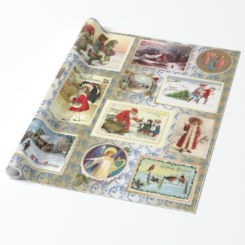Vintage Christmas Wrapping Paper by Vintagearian at Zazzle