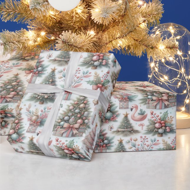 Vintage Christmas wrapping paper, festive! Wrapping Paper (Holidays)