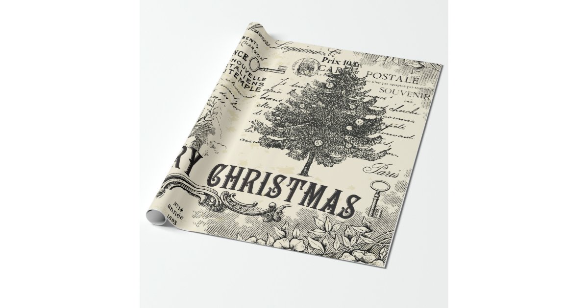 Vintage Christmas Wrap Santa and Reindeer  Christmas ephemera, Christmas  paper, Christmas wrapping paper