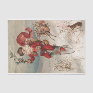 Vintage Christmas Yule Holiday Tissue Paper