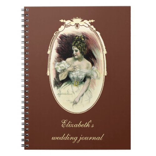 Vintage Christy Girl Antique Bridal Portrait Notebook