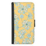 Vintage Chrysanthemum Flowers, Oriental Pattern. Samsung Galaxy S5 Wallet Case
