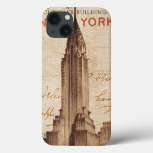 Vintage Chrysler Building in New York iPhone 13 Case