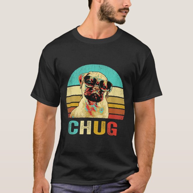 Vintage Chug Shirt Dog Sunset (Front)