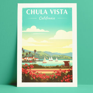 Vintage Chula Vista California Postcard