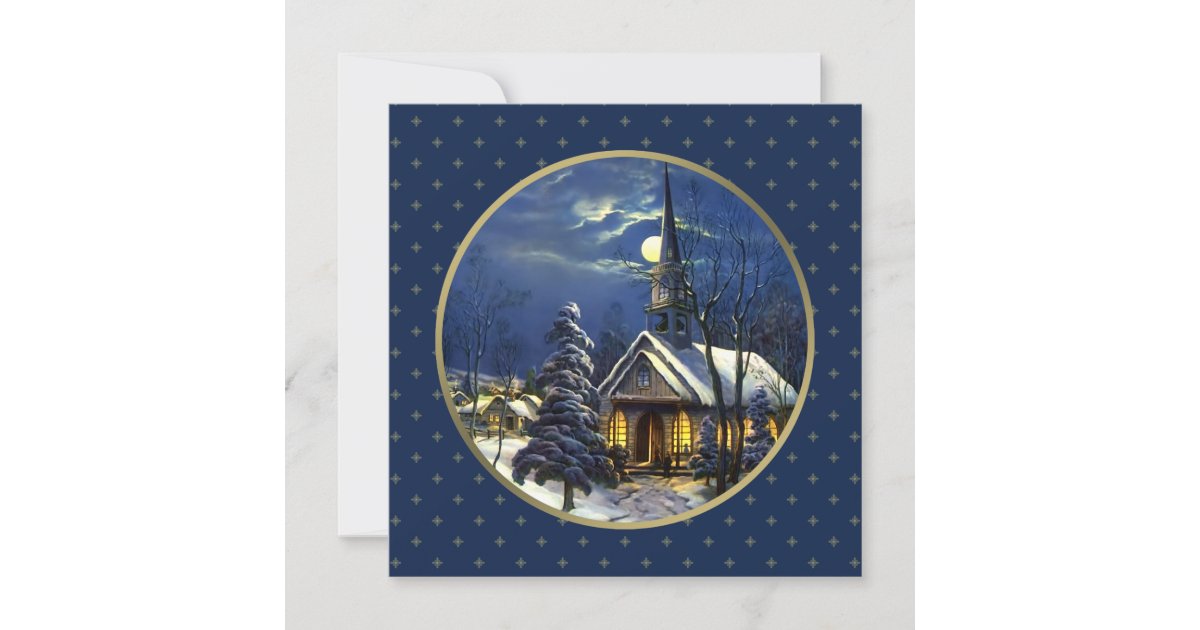 Vintage Church Design Religious Christmas Cards | Zazzle.com