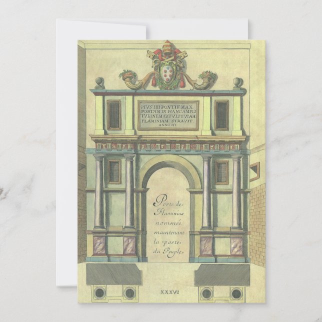 Vintage Church Door Entry Renaissance Architecture (Front)