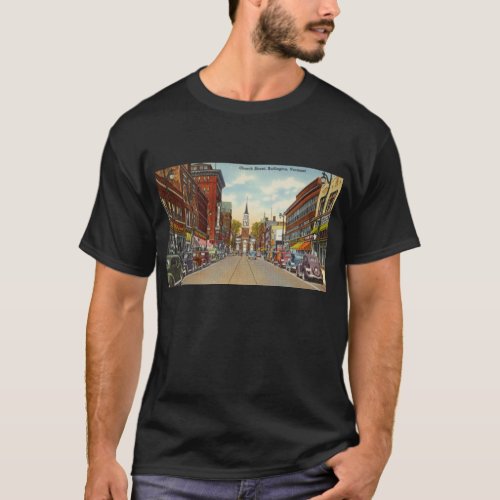 Vintage Church Street Burlington VT  T_Shirt