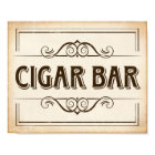 Vintage CIGAR BAR Sign Print